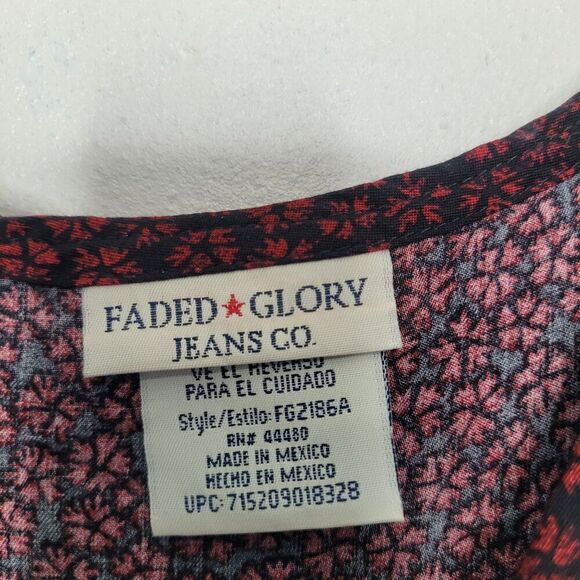 VIntage 90s y2k black red retro witchy moody all over print maxi dress large - Picture 3 of 6